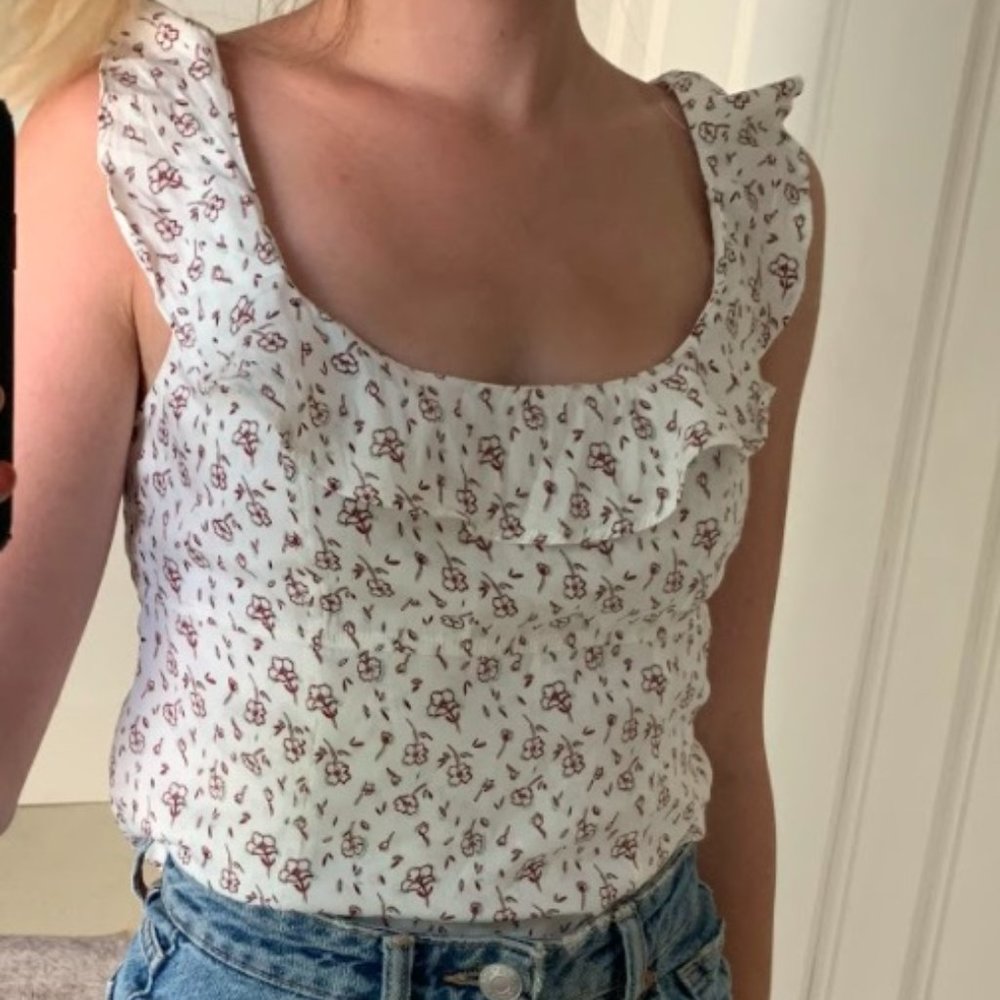 NWOT Floral Free People Tank top